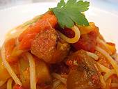夏野菜のパスタ