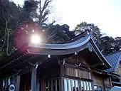 初詣の神社(マウスオンで絵馬)